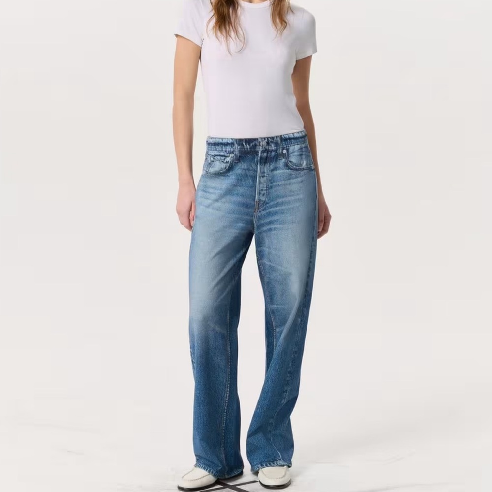 Rag & Bone Miramar Wide-Leg Pants
Cotton Terry Women's Blue Jeans